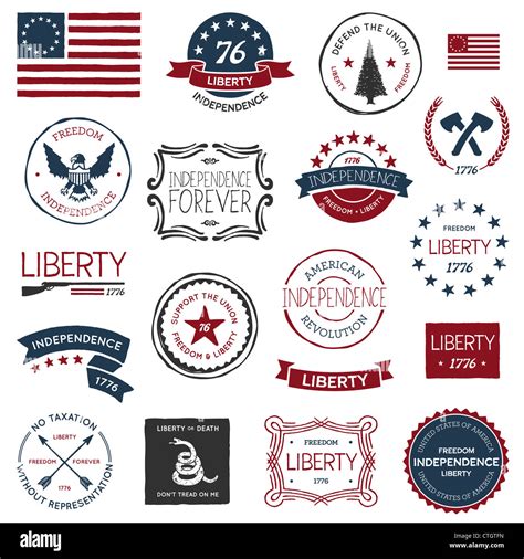 symbols of the 1776 revolution.